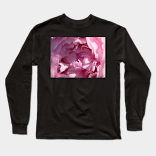 Pink Peony Closeup Long Sleeve T-Shirt